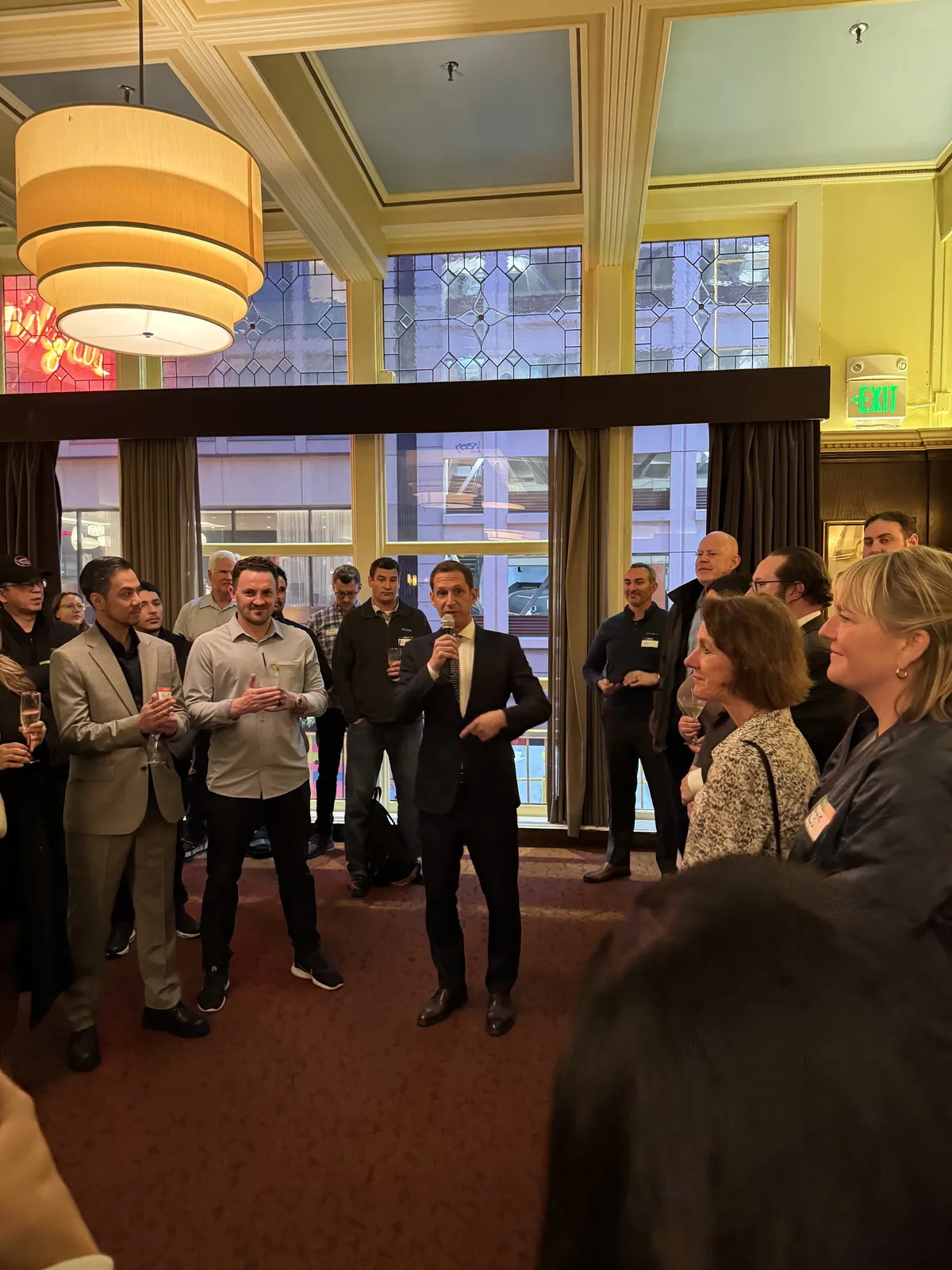 Cocktail reception with speaker